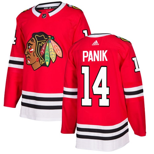 Adidas Blackhawks #14 Richard Panik Red Home Authentic Stitched Youth NHL Jersey